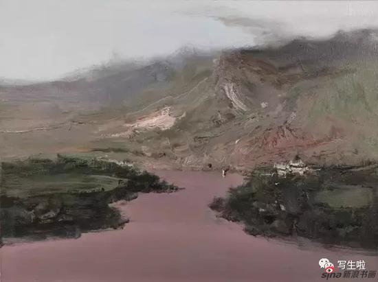 《远山》布面油画60cm×80cm2015年