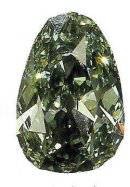 德累斯顿绿钻石（Dresden Green）重40.7克拉，梨形，其色泽鲜艳，净度高（VS1），是迄今为止全球克拉重量最大、品质最高的天然绿钻石。