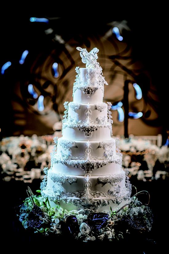陈薇 八层婚礼蛋糕 翻糖与3D打印材料结合 直径50×高80cm