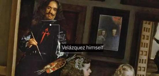 左方可见画家迭戈-维拉斯盖兹罕见自画像