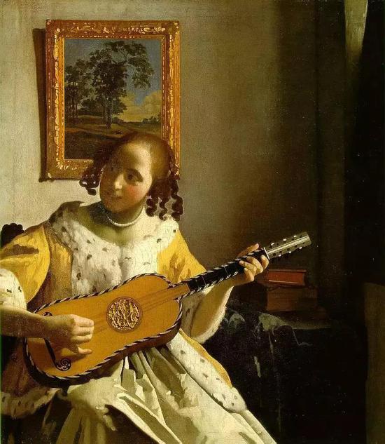 维米尔 《弹吉他的少女》