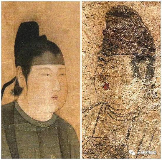 男装侍女图壁画，唐武惠妃墓出土，陕西历史博物馆藏