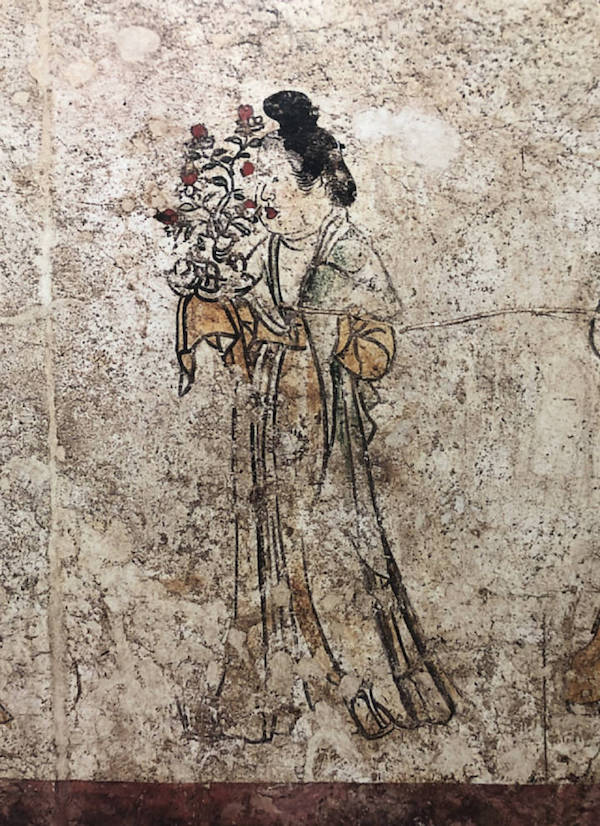 唐中宗神龙二年（706）章怀太子墓壁画中的盆景